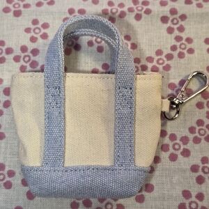 Mini Canvas Tote Keychain